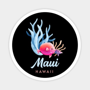 Maui Hawaii Coral Reef Tropical Fish Magnet